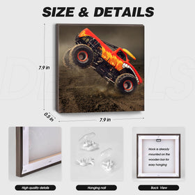 Deveosa monster-truck-poster-panel-02 vibrant bedroom decor for boys