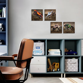 Deveosa monster-truck-poster-panel-03 dynamic living room focal point