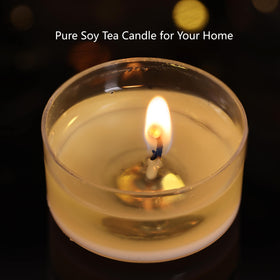 DEVI soy wax tea lights provide smokeless emergency lighting.