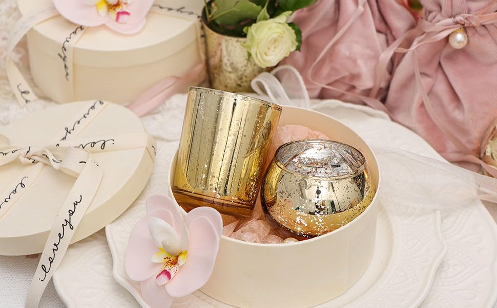 DEVI tea light holders create shimmering ambience on dining tables.