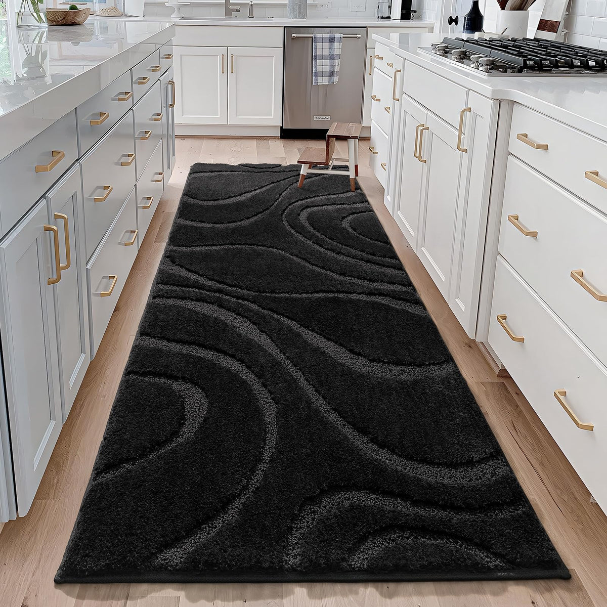 DEXDE absorbent microfiber texture provides cozy footing after showers