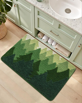 DEXI absorbent quick-dry bath mat keeps floors dry and clean.