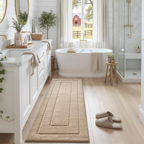 DEXI plush pile rug delivers soft warmth underfoot and quick comfort
