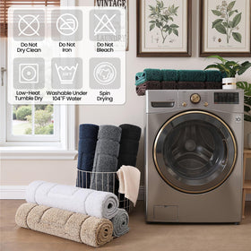 DEXI 32x20 bath rug blends practicality with cozy warmth.