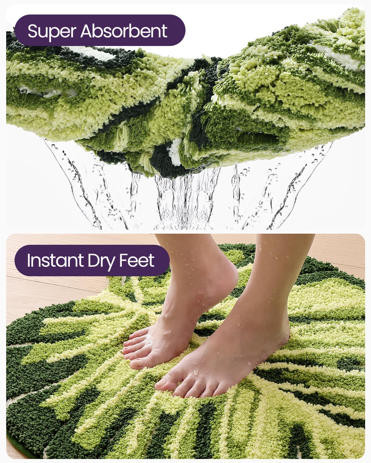 DEXI versatile mat suitable for bathroom, bedroom, or entry areas.