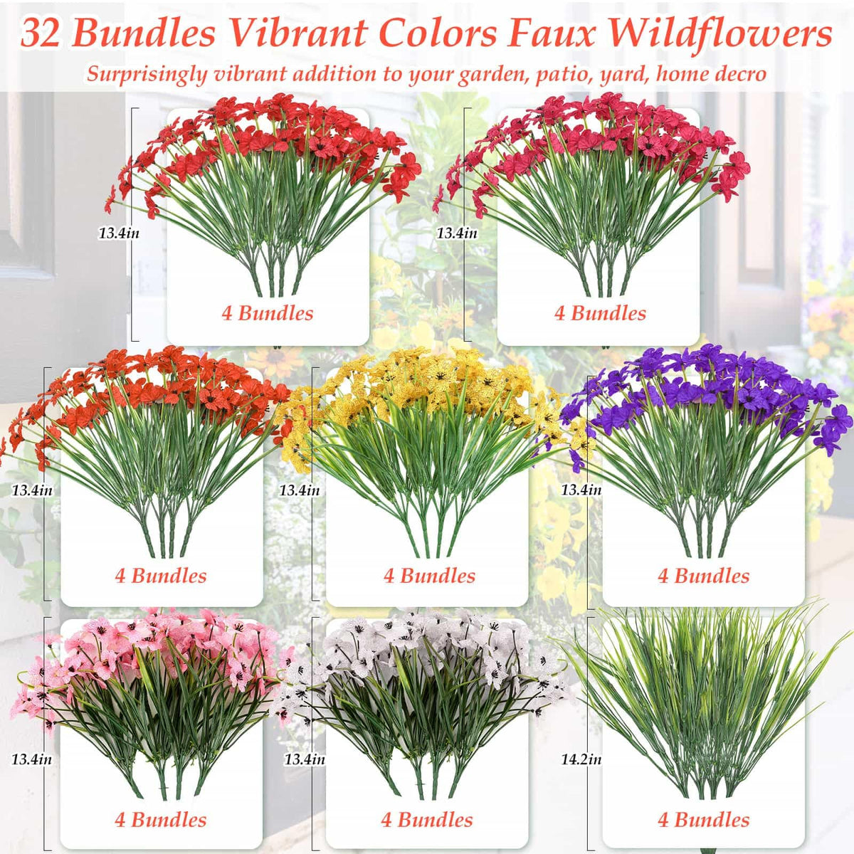 Dexpinzo window box arrangement with UV-friendly silk flowers.