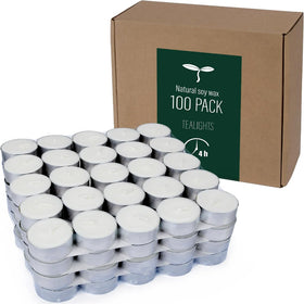 DEYBBY tealight unlit bulk 100 ready for easy bulk purchase and wedding decor