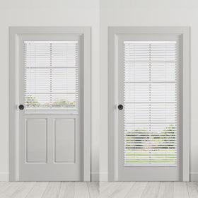DEZ FURNISHINGS headrail image showing one-piece design for easy cleaning