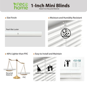 DEZ FURNISHINGS cordless mini blind safety design for kids and pets