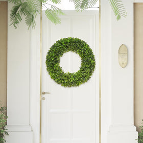 DFRREN boxwood wreath all-season blank canvas for seasonal decor.