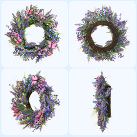 DFRREN Lavender Wreath wall-display option suits living spaces elegantly