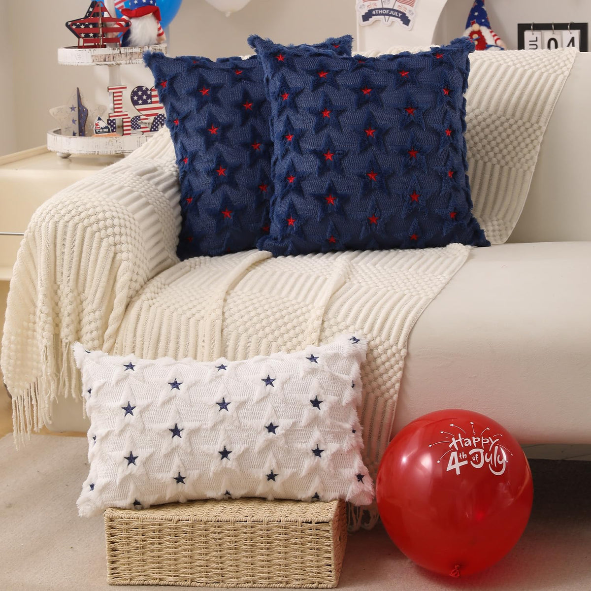 DFXSZ Independence Day decor pillow pair for seasonal refresh