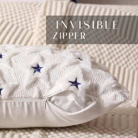 DFXSZ soft plush fabric pillow cover adds cozy texture