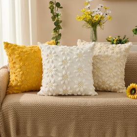 DFXSZ yellow floral heart accent enhances farmhouse style