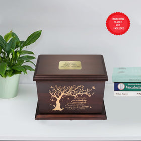 DGDCDV urn smooth edges offer safe handling.