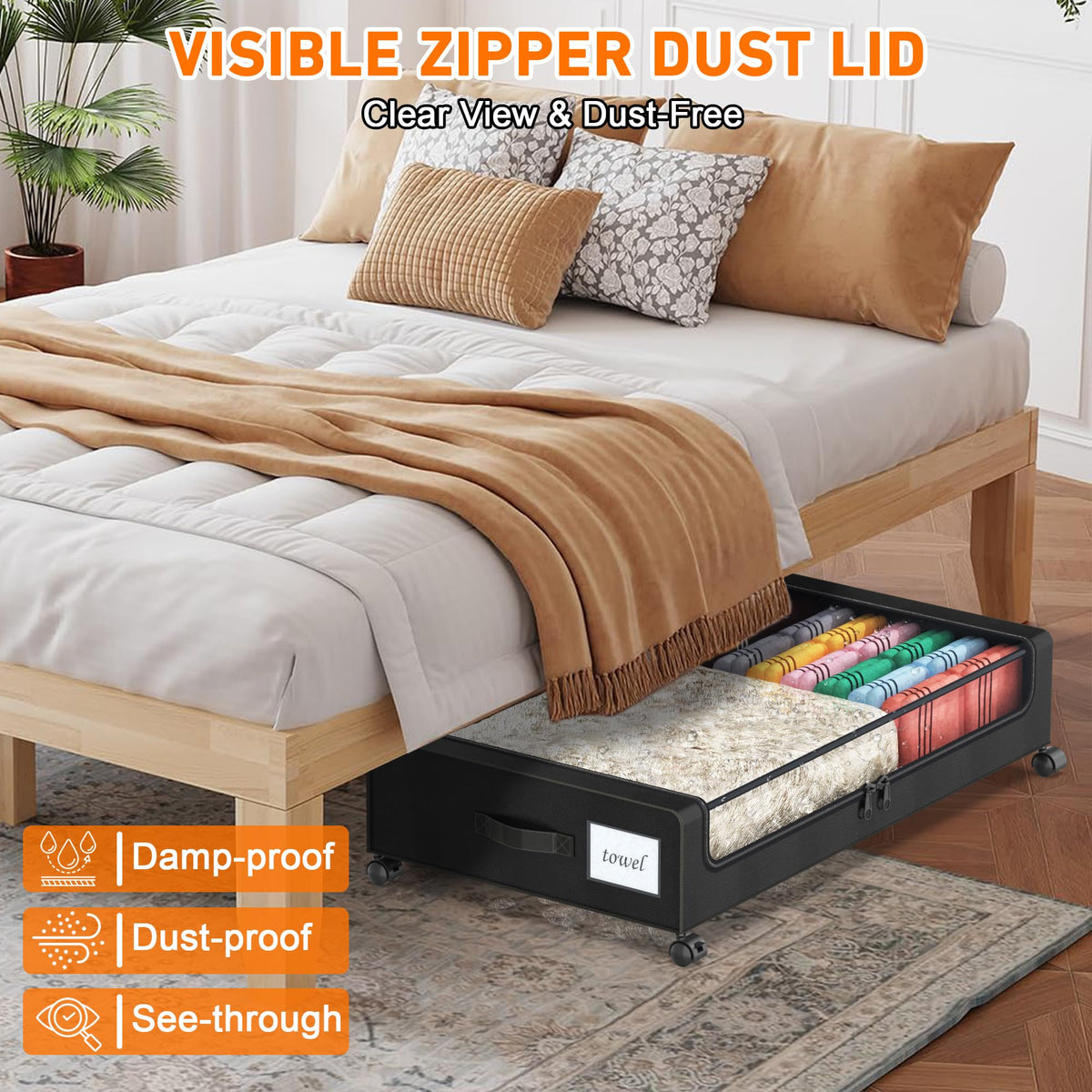 Dust-proof double zipper keeps items clean and protected
