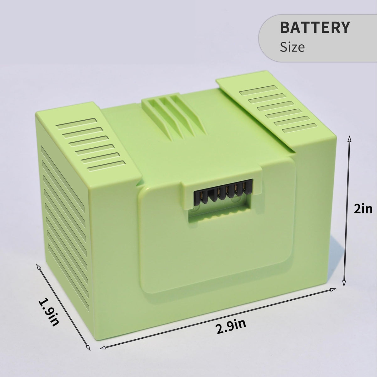 DGFTB Battery with safety circuit protection enhances daily Roomba use.