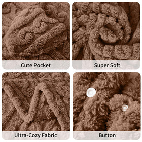 Dgsfmi large 58x64 inch wrap covers shoulders and legs.