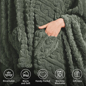 Dgsfmi cozy office lounge blanket poncho for desk breaks.