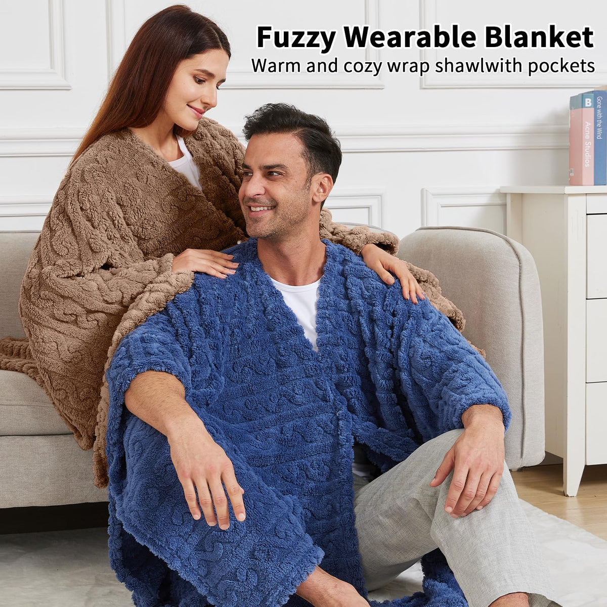 Dgsfmi multi-color cozy wrap suitable for lounge and travel.