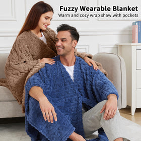 Dgsfmi multi-color cozy wrap suitable for lounge and travel.