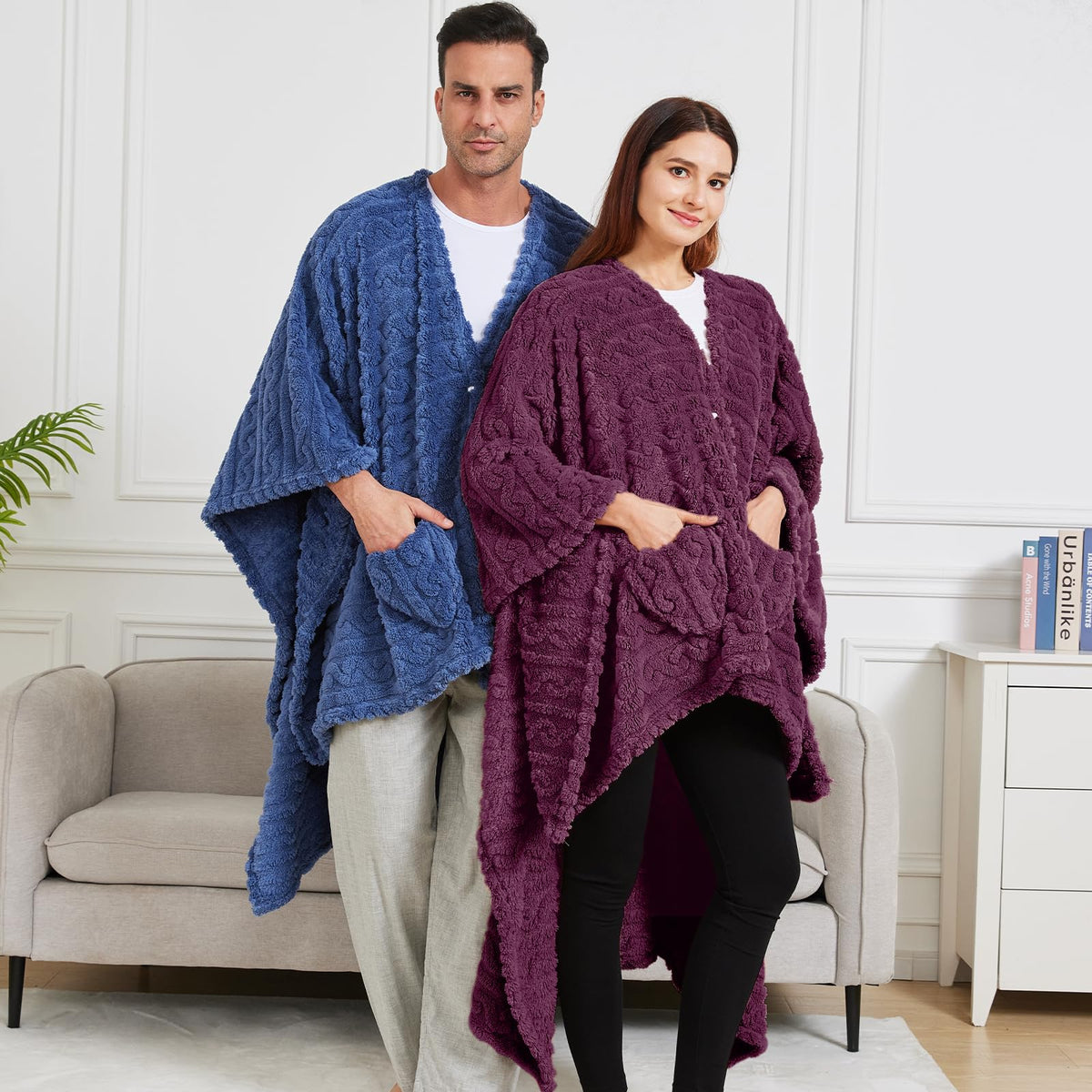 Dgsfmi ultra-soft sherpa fleece fabric enhances cozy comfort during chilly evenings.
