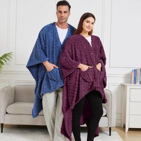 Dgsfmi ultra-soft sherpa fleece fabric enhances cozy comfort during chilly evenings.