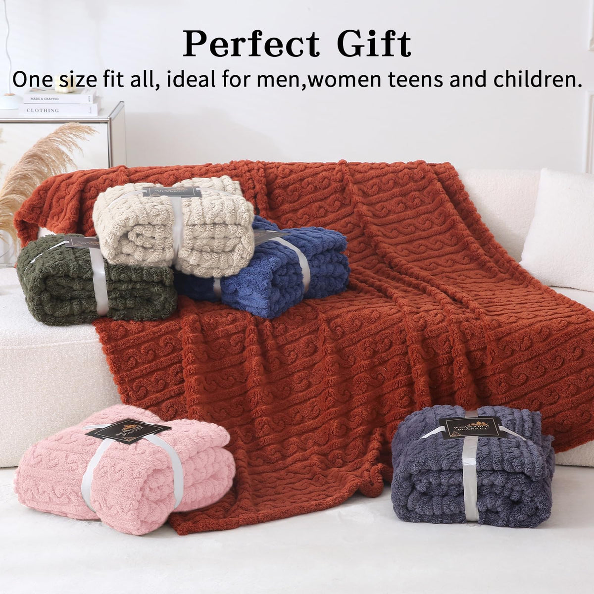 Dgsfmi pink wearable blanket poncho gift idea for holidays.