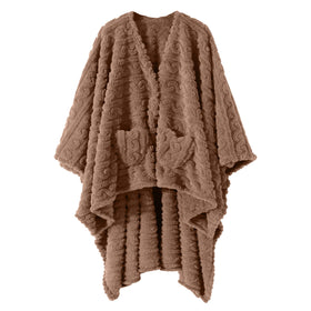 Dgsfmi wearable blanket poncho for hands-free warmth.