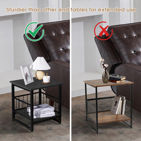 DHMAKER end table easy to assemble with included tools