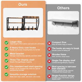 DHMKFly mail holder and key tray organize daily essentials.