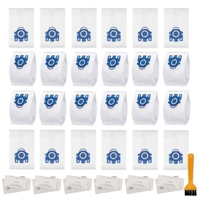 Dhoua 24-pack 3D AirClean GN vacuum bags with a secure seal for mess-free disposal.