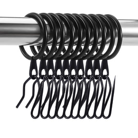 DHYLRICHER curtain rings with a 30mm diameter for smooth drapery movement.