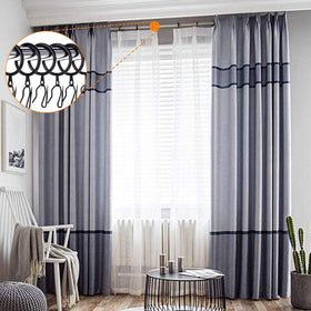 Versatile applications for shower, window, and French curtains.