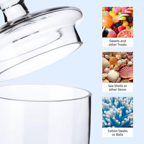Diamond Star 28-ounce jar provides ample storage and elegance