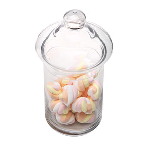 Diamond Star Glass Apothecary Jar large candy adds decorative storage for kitchen or counter.