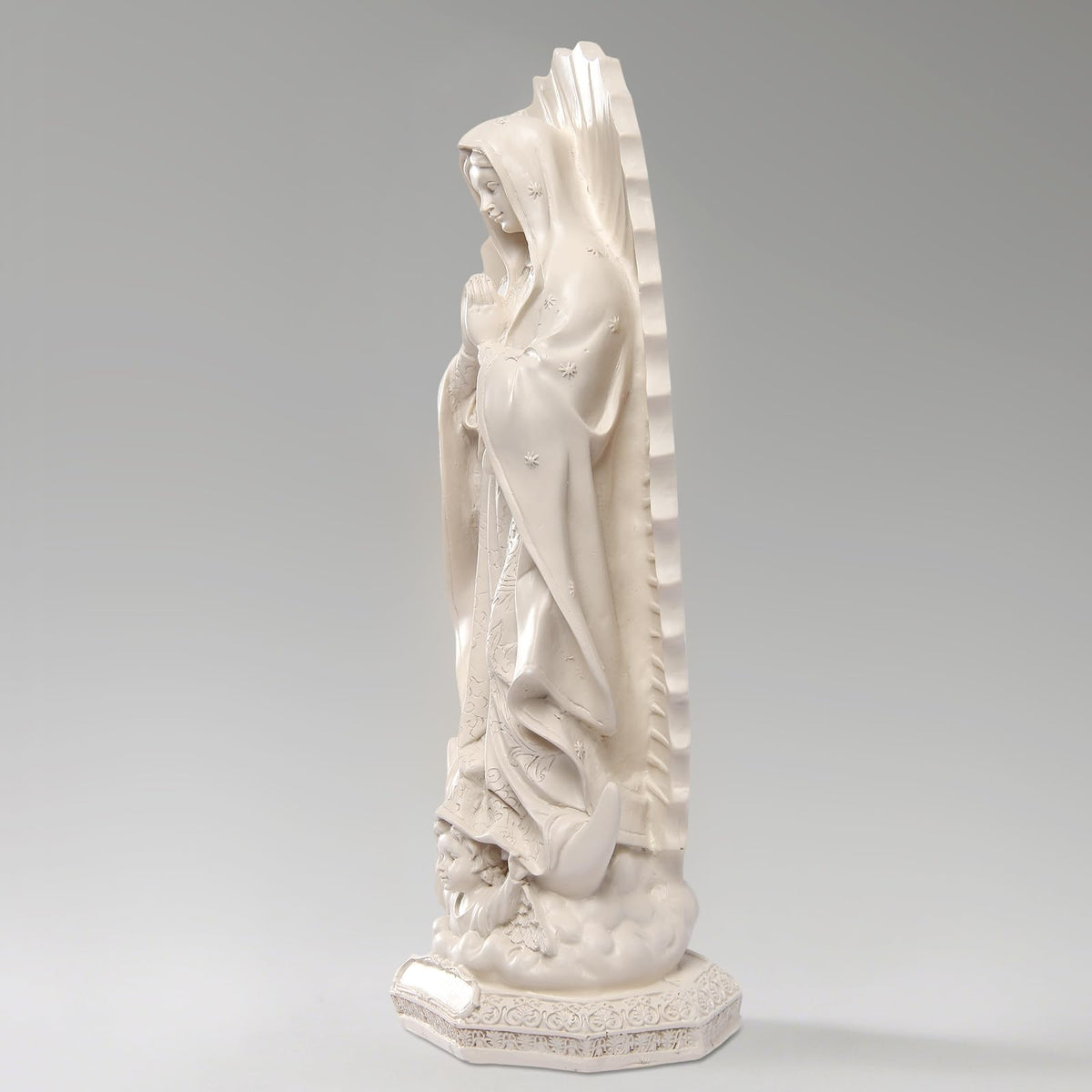 DICAFU Our Lady of Guadalupe statue on altar enhances sacred spaces