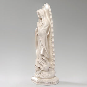 DICAFU Our Lady of Guadalupe statue on altar enhances sacred spaces