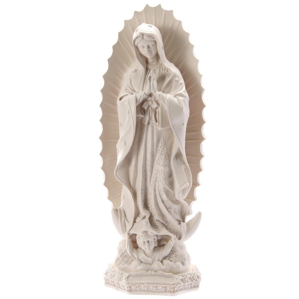 DICAFU Our Lady of Guadalupe statue front view for devotional home altar display