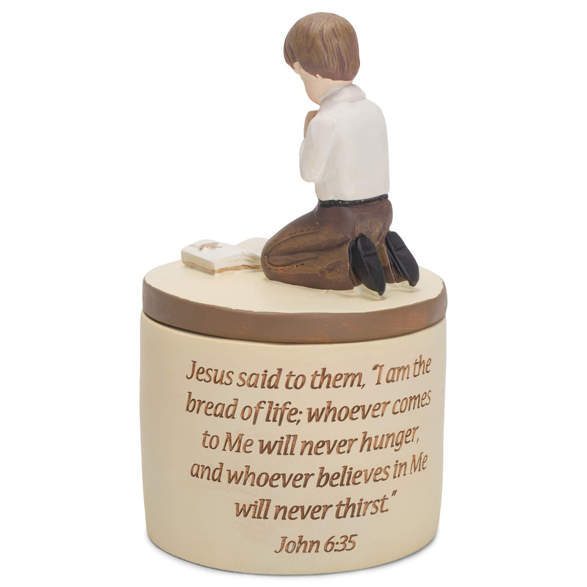 Dicksons 5-inch keepsake box side view for compact tabletop display.