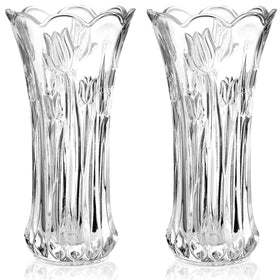 Dicunoy 9.5-inch vase set with a stable base for elegant centerpieces