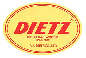 Dietz #76 original oil lantern blue side view, decorative and practical for outdoor use.