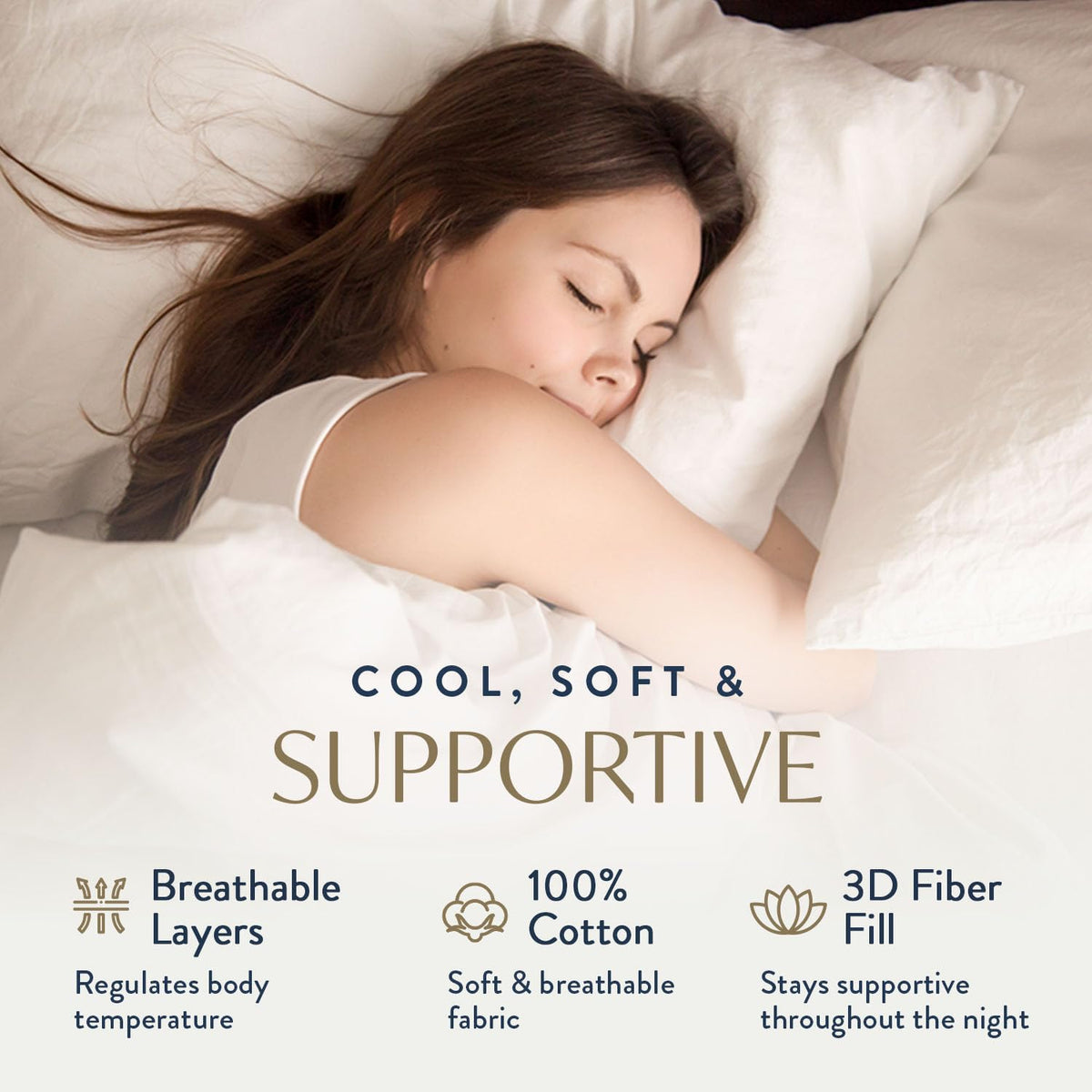 Digital Decor pillow close-up reveals down-alternative fill for soft support