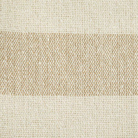 DII cabana striped blanket draped over chair creates rustic charm