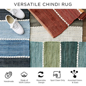 DII machine-washable cotton rug, easy care for busy homes.