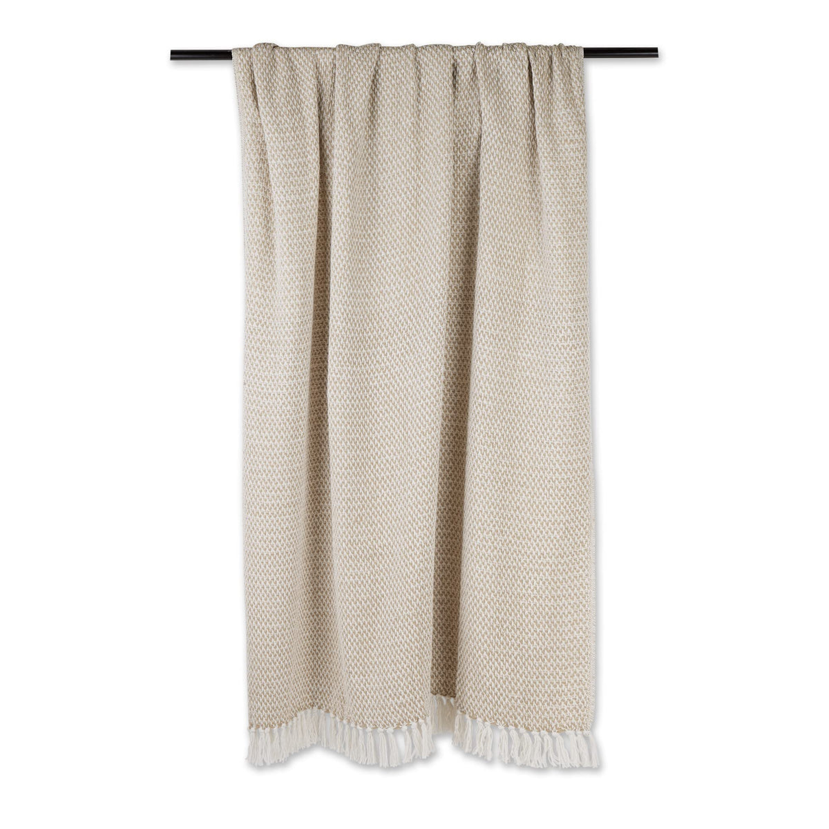 DII woven throw basketweave texture showcases durable softness