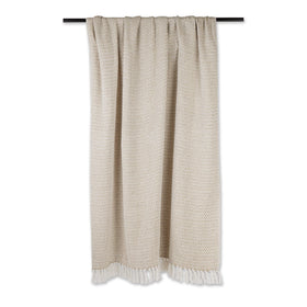 DII woven throw basketweave texture showcases durable softness