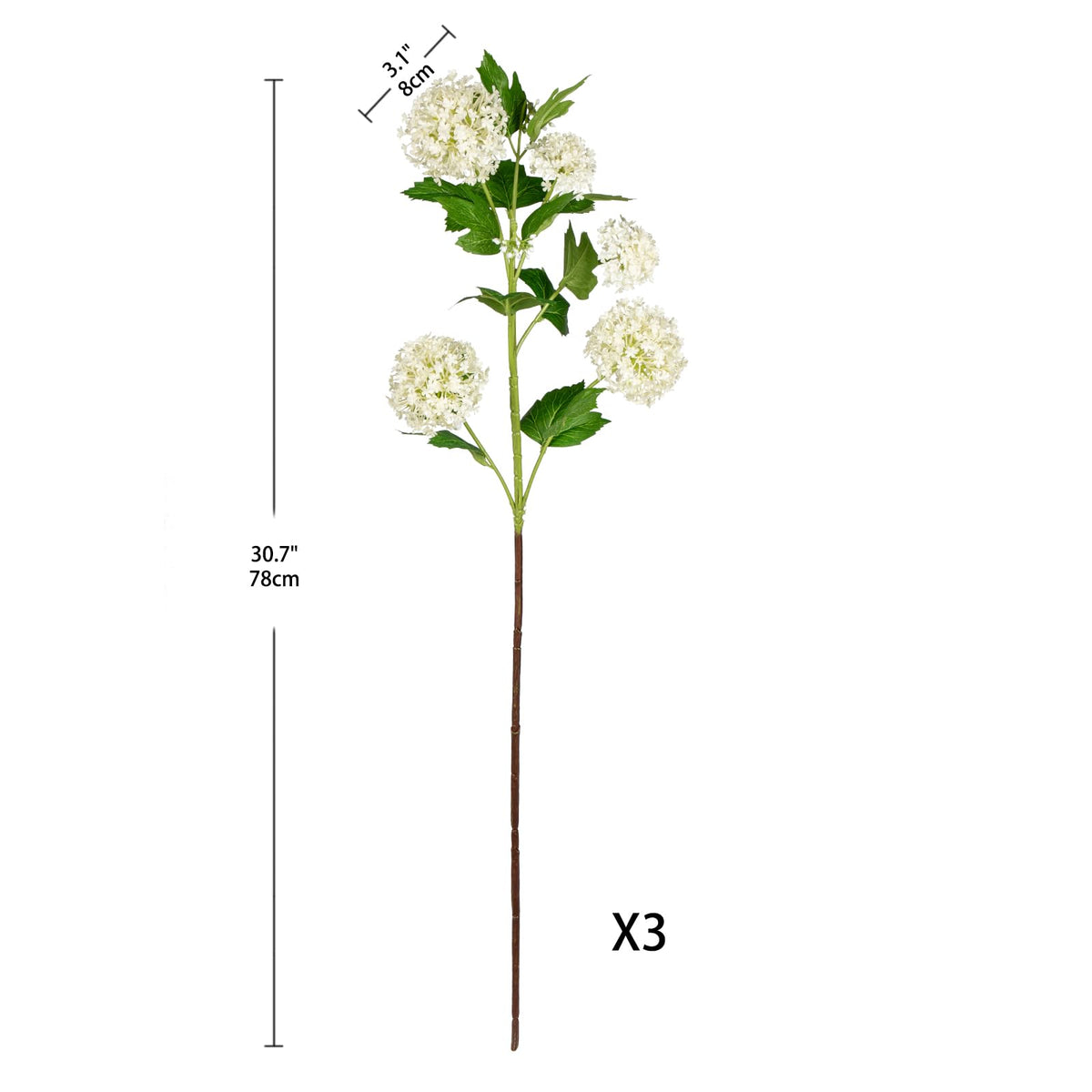 Cream hydrangea centerpiece for weddings or home decor
