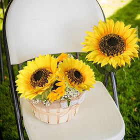 DILATATA home decor sunflower with long stem for versatile placement