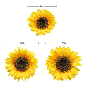 DILATATA three-pack sunflower heads with detachable stems for customization